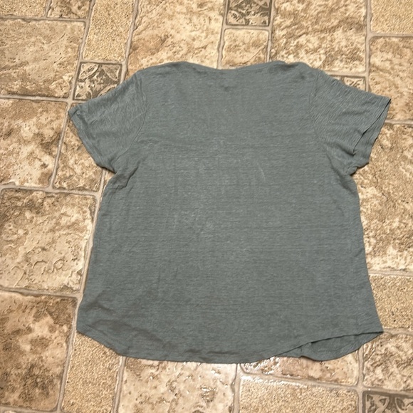 Joie Linen V Neck Tee - Picture 2 of 3